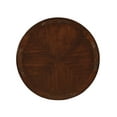 thumbnail image 3 of Formal Traditional Antique Dining Room Furniture 5 Pieces Set Classic Round Dining Table and Padded Seat Dining Chairs, 3 of 6