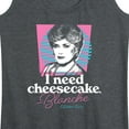 thumbnail image 3 of Golden Girls - I Need Cheesecake - Women's Racerback Tank Top, 3 of 5
