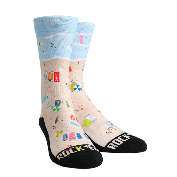 Rock Em Originals - Overhead Beach Crew Socks (Large-X-Large)