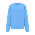 thumbnail image 4 of Blue Womens Tops Fashion Casual Women's Warm Sweatshirt Long Sleeve O Neck 2024 Autumn and Winter New Women's Sweatshirt Top Fall Outfits for Women 2025, 4 of 6