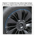 thumbnail image 4 of Hubcap Wheel Covers, 4Pcs Rustproof Wheels Rim Cover Glossy Black  For Model Y, 4 of 8
