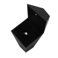 thumbnail image 2 of Caja de joyería con luz LED, personalidad, forma de diamante, compromiso, anillos de boda, color negro, 2 of 8