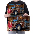 thumbnail image 3 of Chapa Remolque Camello Metal Vintage Pintura Hierro Rectangular Pared 40x30cm, 3 of 8