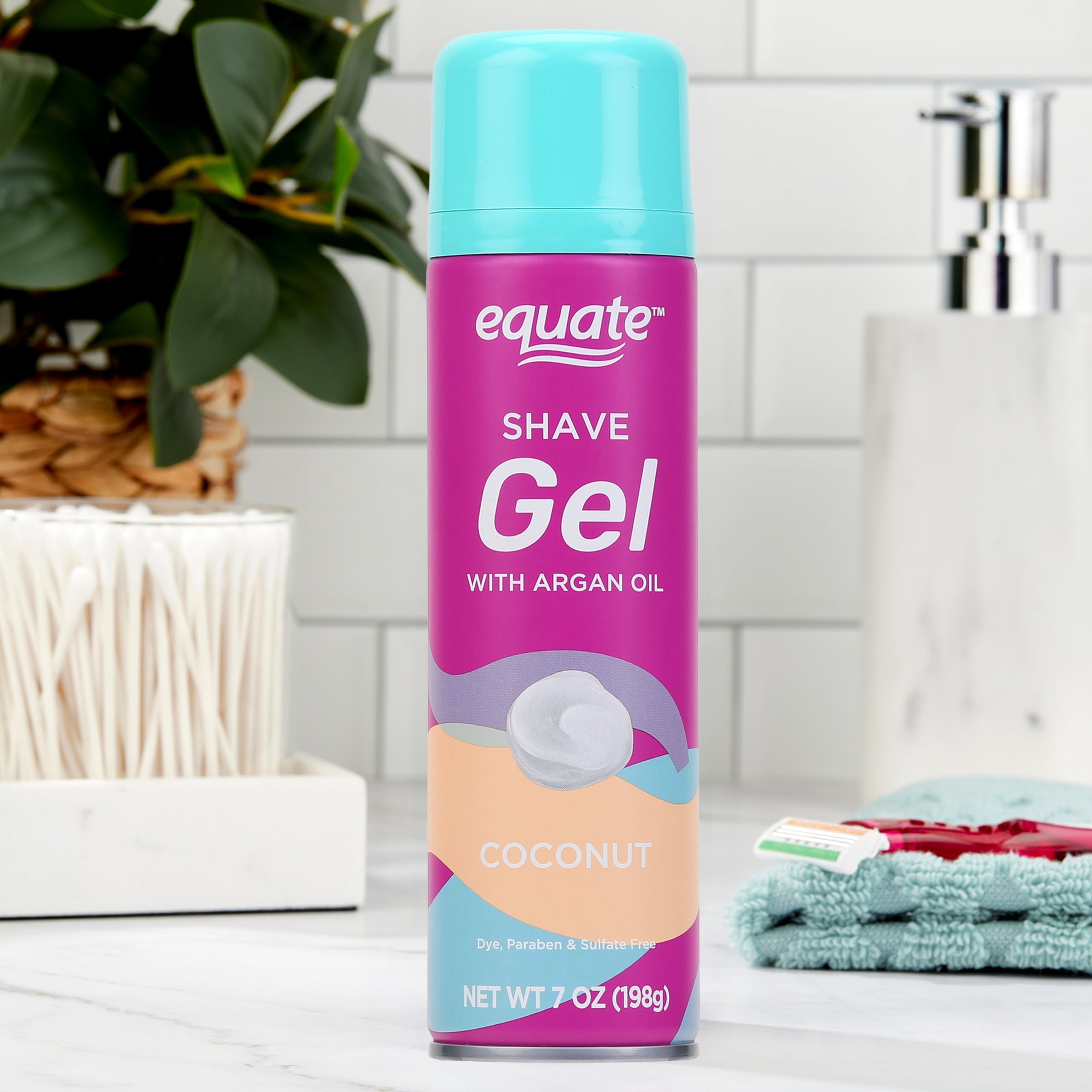 Equate Women's Shave Gel with Argan Oil and Coconut, 7 oz