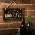 thumbnail image 5 of CounterArt "Welcome To The Man Cave" Hanging Wood Wall Sign, 5 of 7