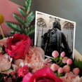 thumbnail image 3 of 3drose, Statue of Bach, St Thomas Church, Leipzig, Germany - Eu10 Dbr0081 - Dave Bartruff, 12 Greeting Cards with Envelopes, 3 of 7