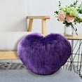 thumbnail image 3 of Heart Shaped Pillow, Colorful Soft Faux Wool Heart-Shaped Pillow, Long-Pile Plush Pillow FOR Living Room, Sofa Cushion Cute Gift Pillow for Girls Bedside Pillow, 3 of 5