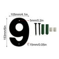 thumbnail image 3 of Latrodar Three-dimensional Iron Art Number House Number Screw Home House Number Sign Household Items for New Home Black Metal up to 65% Off, 3 of 6