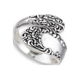 thumbnail image 4 of Vintage Celtic Knot Spoon Victorian Style Ring Sterling Silver Band 925 Jewelry Female Male Size 10, 4 of 4