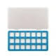 thumbnail image 2 of Tapete para guardar cuentas, 21 rejillas, apilable, portátil, ligero y versátil. Azul, 2 of 9