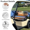 thumbnail image 5 of Garronmavis Palm Tree Haweii Universal Golf Cart Seat Covers for All Weather Soft Polyester Split Backrest Front Seat Cover Smooth and Simple Universal Interior Accessiores, 5 of 6