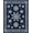 Navy Blue, Pattern 2, variant on ODIKA 8'x10' Traditional Dark Green Washable Area Rug Non-Shedding, Easy Care, for King Size Bedroom Under Bed, Master Suite