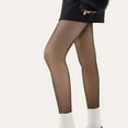 thumbnail image 4 of uublik Winter Stockings Women Long Light Double Layer Removable Stockings Leggings, Black, 4 of 5