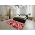 thumbnail image 4 of Ahgly Company Indoor Square Patterned Bean Red Area Rugs, 4' Square, 4 of 6