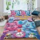 thumbnail image 2 of Pistas de Blue Conjunto de sábanas temático, trío de piezas, cómodo y amigable con la piel, diseño único, regalo de decoración para el hogar para familiares, amigos y fans, 90 cm * 190 cm, 2 of 6