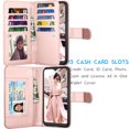 thumbnail image 2 of Galaxy A01 Case, [US Version] Galaxy A01 Wallet Case, Tekcoo Luxury PU Leather Cash Credit Card Slots Holder Carrying Flip Cover [Detachable Magnetic Hard Case] Kickstand for Samsung A01 [Rose Gold], 2 of 6