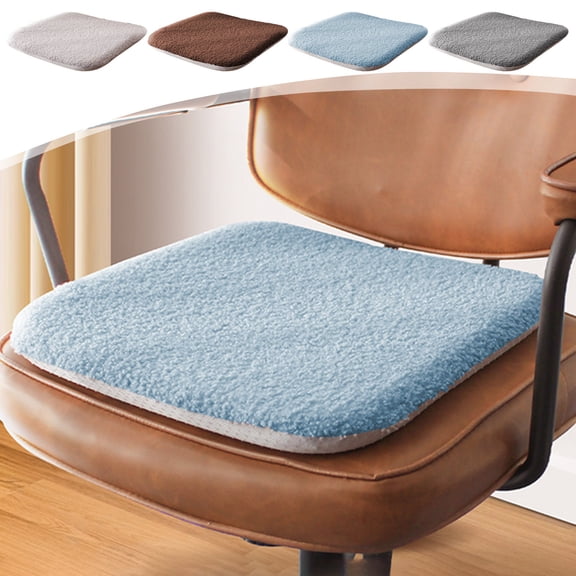 Chair Cushions for Dining Chairs Thick Plush 13.4x9.4x1.6in Warm Office Chair Cushion Seat Pad for Car Home Non Slip Portable by PALIFEUR