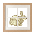 thumbnail image 1 of Easter Festival Bunny Culture Frame Wall Tabletop Display 4 Openings Picture, 1 of 3