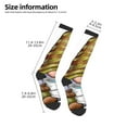 thumbnail image 2 of Daiia Sports Socks Fishing Gnome Fisherman Printed Novelty Crew Socks for Men Women Knee High Socks Cotton Socks Soft & Breathable Support Unisex Socks, 2 of 9
