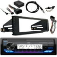 thumbnail image 1 of JVC In-Dash MotorSports Bluetooth USB AUX LED Illumination AM/FM Stereo Receiver Bundle Combo with Stereo Install Kit, Handlebar Controls Interface, 40" Wire Antenna (Fits Select 98-2013 HD Models), 1 of 7