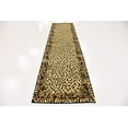 thumbnail image 4 of Unique Loom Wildlife Collection Animal Inspired with Cheetah Bordered Design Area Rug, 2 ft 7 in x 10 ft, Ivory/Black, 4 of 5