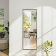 BEAUTYPEAK Full Length Door Mirror 48"x14" Hanging Floor Mirrors WallMounted Mirrors without