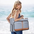 thumbnail image 2 of Bolsa de Playa Impermeable Lekesping para Mujer de 35L con Compartimento para Zapatos, 2 of 7