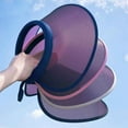 thumbnail image 6 of SkyAuks Sun Hats for Women with Hat Clip, Wide Brim Empty Top Hat Discoloration Sun Cap, Pink, 6 of 9