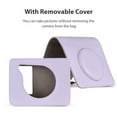 thumbnail image 4 of Sac pour Appareil Photo Instantané Portable Étui pour Appareil Photo Style Rétro en Cuir PU Étui de Transport de Remplacement pour C300R/Mini Shot 3 avec Bandoulière Réglable, 4 of 7