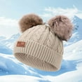 thumbnail image 2 of GXWEA Toddler Girl Hat Winter Hats For Toddler Girls Winter Warm Hat Fleece Lined Knit Beanie For Kids Perfect For Boys And Girls, 2 of 9