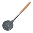 thumbnail image 1 of Silicone Spatula Cooking Spatula with Hole Heat-resistant Beech Non-stick Colander Spoon Spatula Kitchen Utensils, 1 of 5