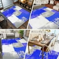 thumbnail image 6 of Navy Blue Grey Oil Painting 5x8 Area Rugs, Abstract Modern Geometric Non-Skid Rubber Backing Large Rectangle Rugs - Living Room Bedroom Home Office, Indoor Floor Mat Carpets Washable Rug, 6 of 9