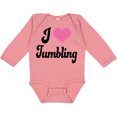 thumbnail image 3 of Inktastic I Love Tumbling Girls Long Sleeve Baby Bodysuit, 3 of 5