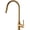 Gold, variant on Pull Out Kitchen Faucet, Plating Black and Electroplated Brushed Gold Sink Mixer Tap, 360 Degree Rotation Kitchen Mixer Taps Kitchen Tap,Gold