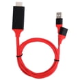 thumbnail image 2 of Cable del espejo de Pantalla, Enchufe resistente y reproducción de la pantalla de espejo de la pantalla pvc alto rendimiento duradero para usb a, 2 of 7