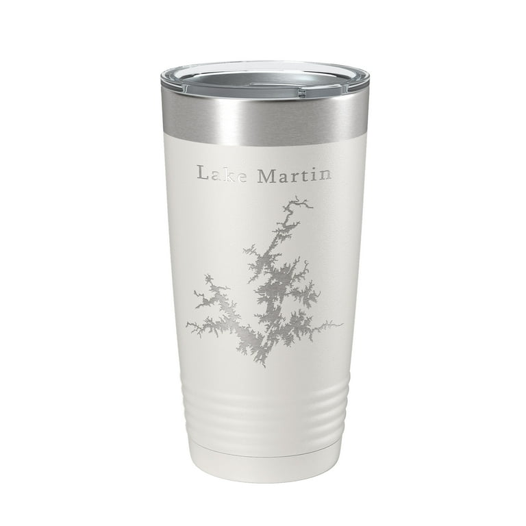 Lake Martin Map Stainless Steel Travel Mug Lake Martin Map Stainless Steel Travel Mug