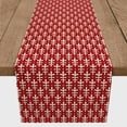 thumbnail image 3 of Creative Products Sprout Floral Pattern Red 16x72 Poly Twill Table Runner, 3 of 3