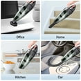 thumbnail image 4 of GYDEK Portable Car Vacuum Cleaner: High Power Cordless Handheld Vacuum - 120W - Best Car & Auto Accessories Kit for Detailing and Cleaning Car Interior Home Car Dual Purpose (Black), 4 of 9