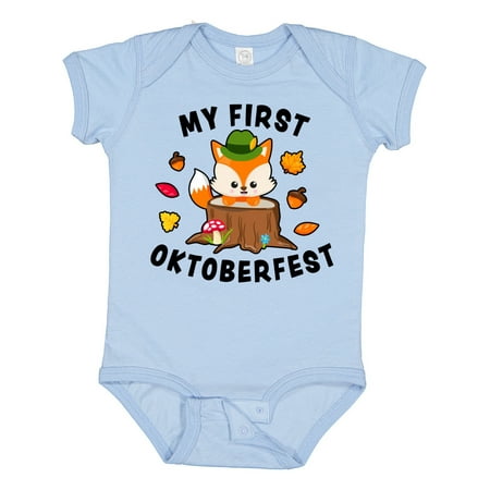 

Inktastic My First Oktoberfest with Fox Gift Baby Boy or Baby Girl Bodysuit