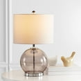 thumbnail image 6 of SAFAVIEH Lonni 22.5 in. H Sphere Glass Table Lamp, Smoked Grey, 6 of 11