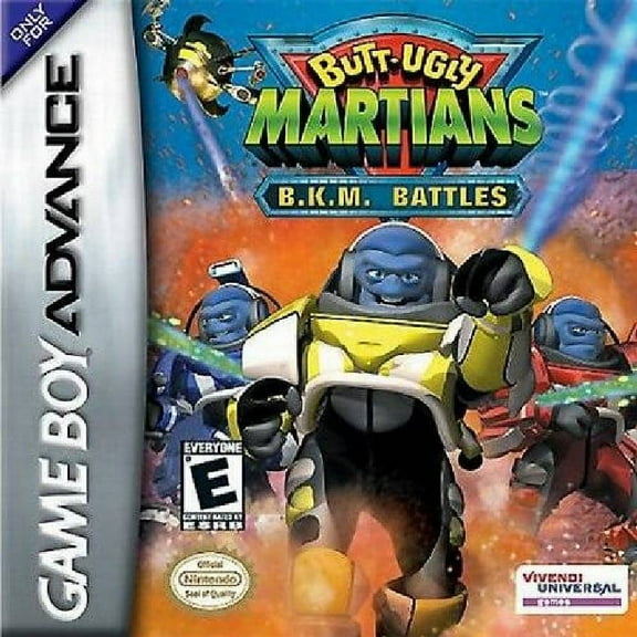 Restored Butt-Ugly Martians: B.K.M. Battles (Nintendo Game Boy Advance, 2002) (Refurbished)