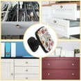 thumbnail image 5 of 4 Pcs Cabinet Handle Drawer Pulls Food Pattern Knobs with Screws Square Furniture Office Cabinet Knob Decoration, 5 of 7