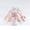 E002- Pink, variant on Small Pet Dress, Hamster, Cotton, Lace, Lace Trim, Green Bow, Cute, Pink Fruit Print, 3.4*2.7in, Outdoor Carrying, 1 Pc