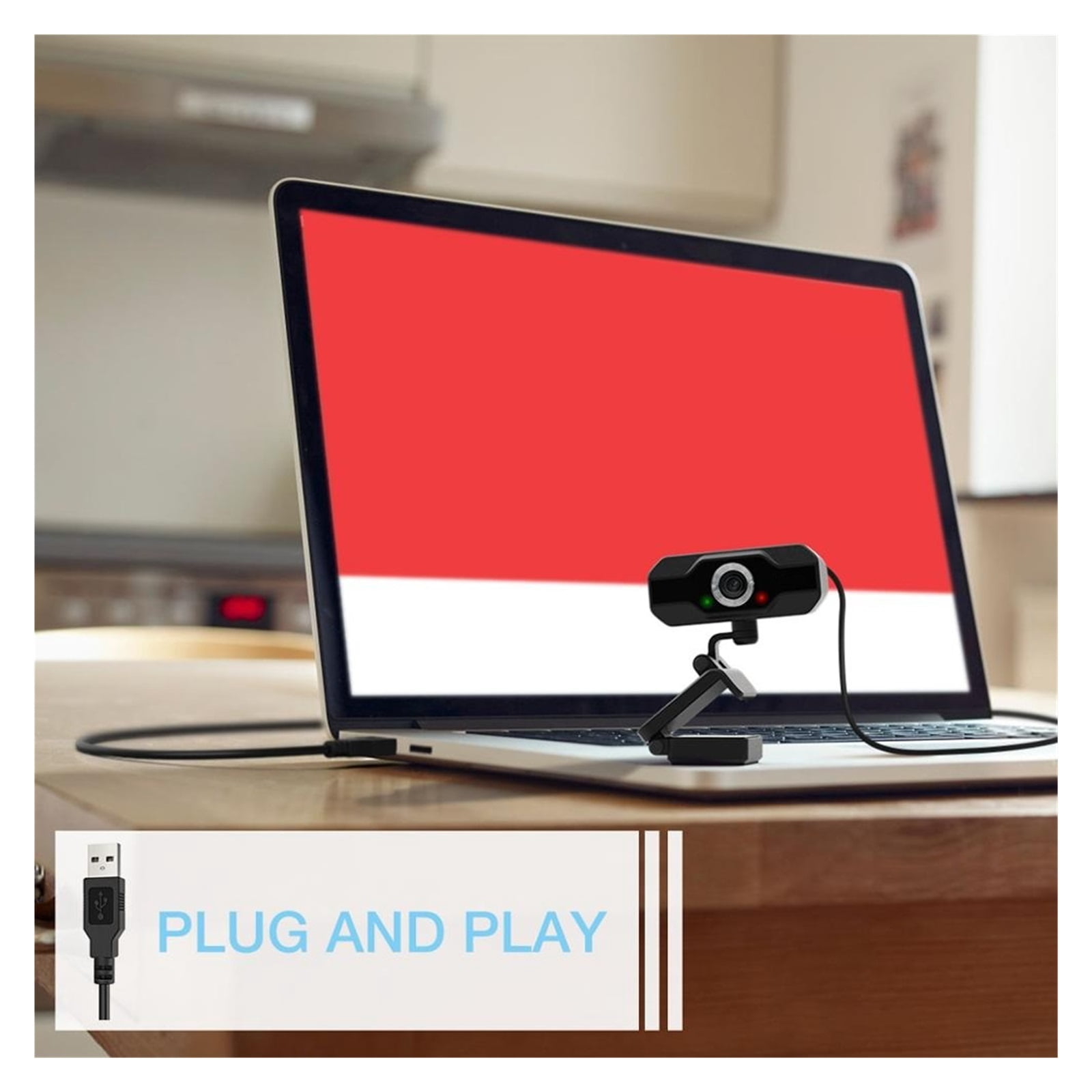 Webcam 1080P Full HD PC Webcam For USB Desktop Laptop , Live Streaming Webcam With Microphone HD Video,for Video Calling ,HD Video