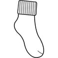 thumbnail image 3 of Classroom School Uniforms Little Kid Triple Roll 3 Pack Socks 5HF111, S, Burgundy, 3 of 3