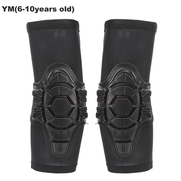 2 protectores de codo anticolisión para niños, anticaída, soporte de codo para niños, equipo de protección suave para patinaje, ciclismo, equilibrio, scooter, negro (YM) YUNYI BRAND Deportes