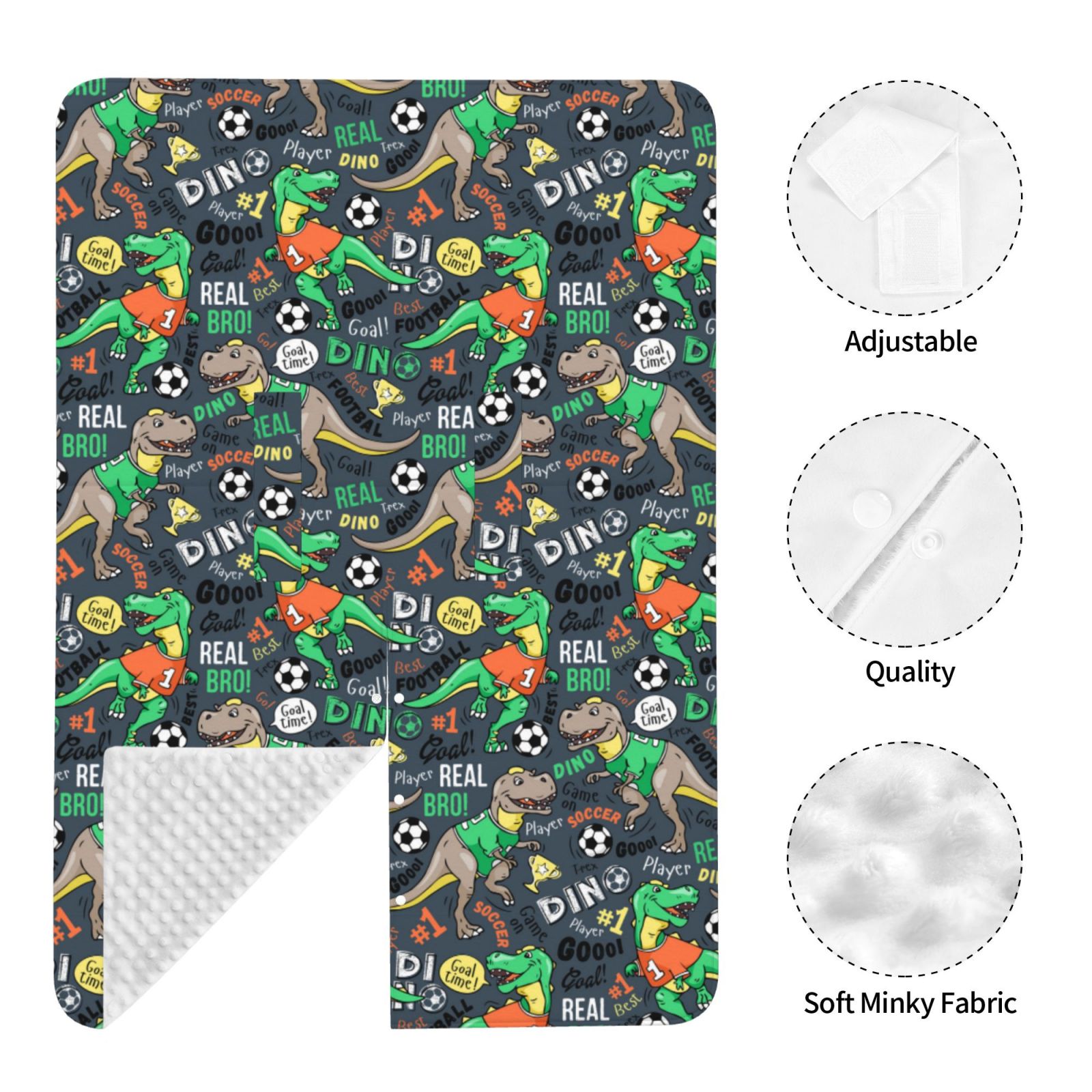 Car Seat Cover Baby - Dinosaur Plays Soccer Breathable Infant Car Seat Cover for Baby Carseat, Lightweight Comfort Baby Essentials Must Haves Newborn Stuff for Girl Boy