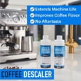 thumbnail image 2 of Descaling Solution for Delonghi Nespresso (4 Uses) - Coffee Machine Descaler Cleaner - Liquid To Descale Automatic Coffee Makers & Espresso Machines, 2 of 4