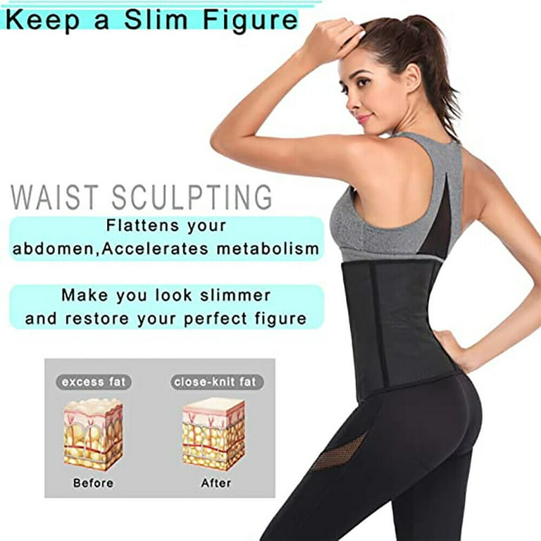 SOATUTO Women Corset Waist Trainer Training Shaper Body Shapewear Underbust  Cincher Tummy Belt Hourglass Body Shaper 3 Hooks - 3XL 