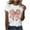 White, variant on Timegard Womens Tops Valentines Day Print Short Sleeve Crewneck Tee Shirts Casual Loose Comfy Tops